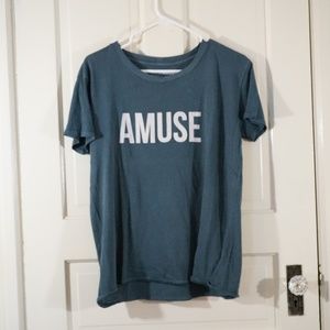AMUSE Teal T Shirt